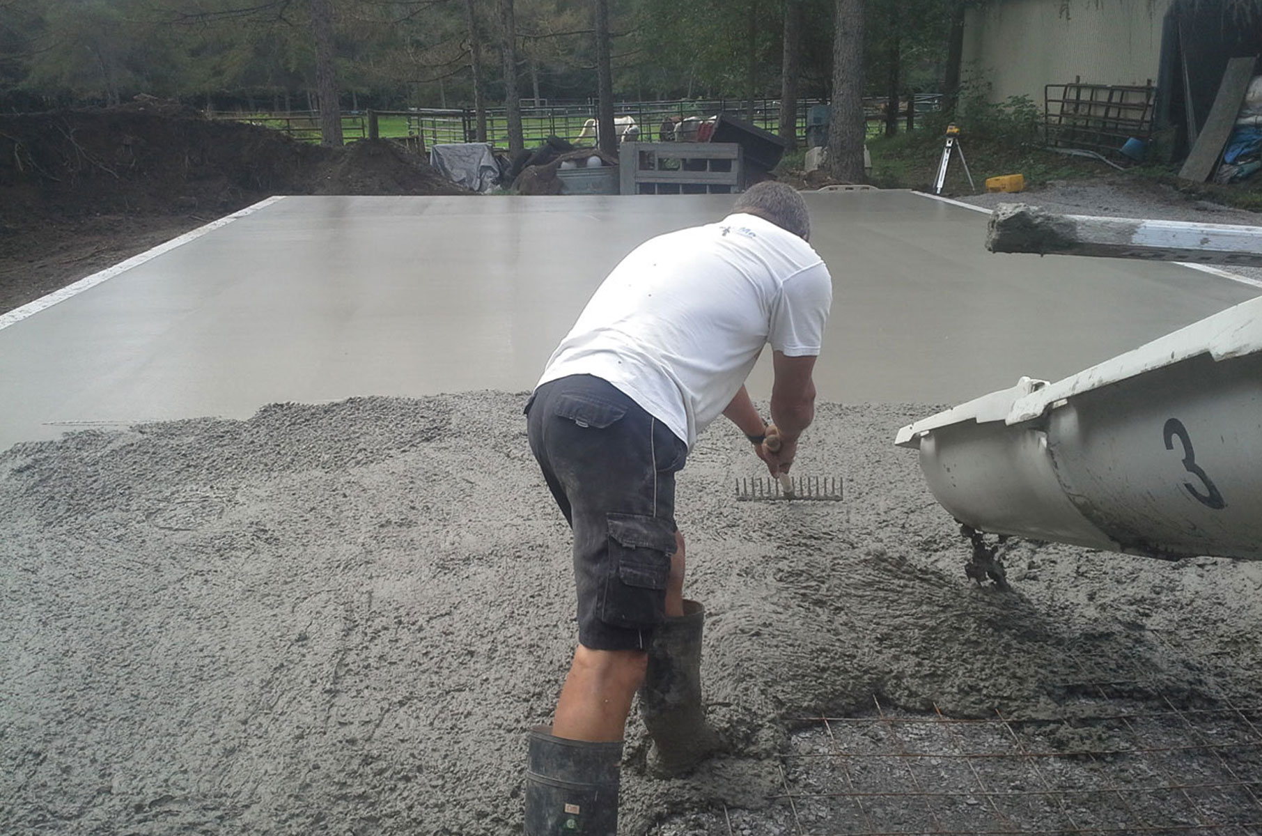 concrete floors laser screeding